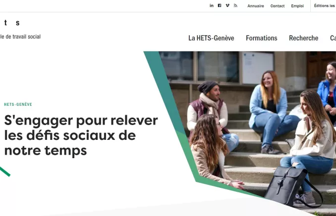 Page d'accueil nouveau site web