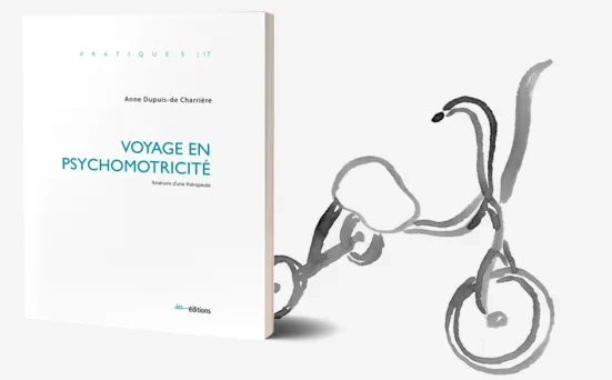 illustration et couverture ouvrage Voyage en psychomotricité - PTK17